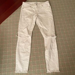 White Ripped Jeans- Joes